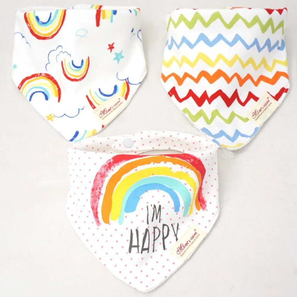 3PCS Baby Cotton double-layer thick waterproof Bibs Baby Accessories Wholesale