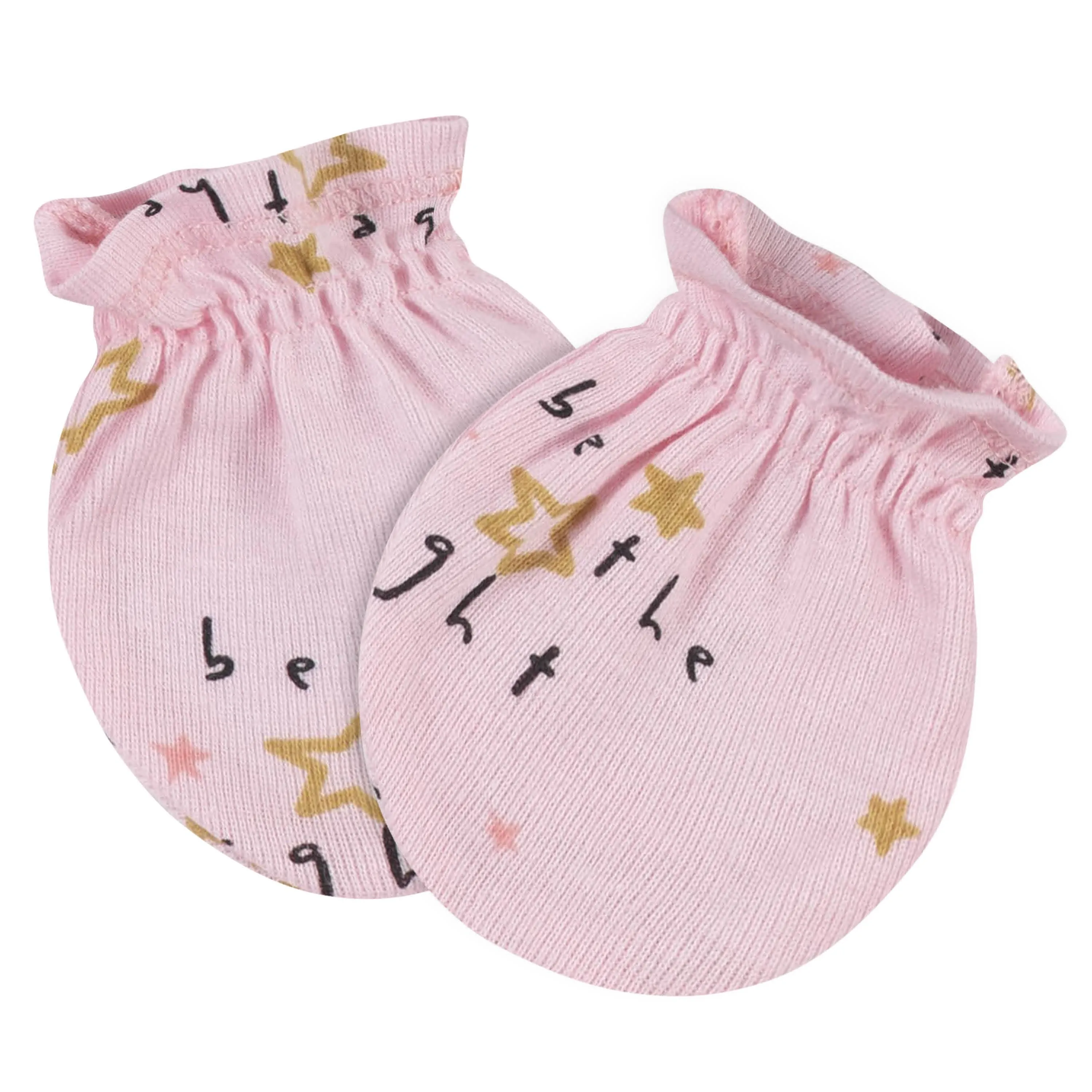 8-Piece Baby Girls Princess Caps & Mittens Set