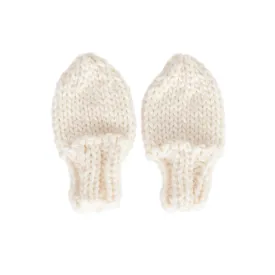 ACORN COTTONTAIL BABY MITTENS CREAM