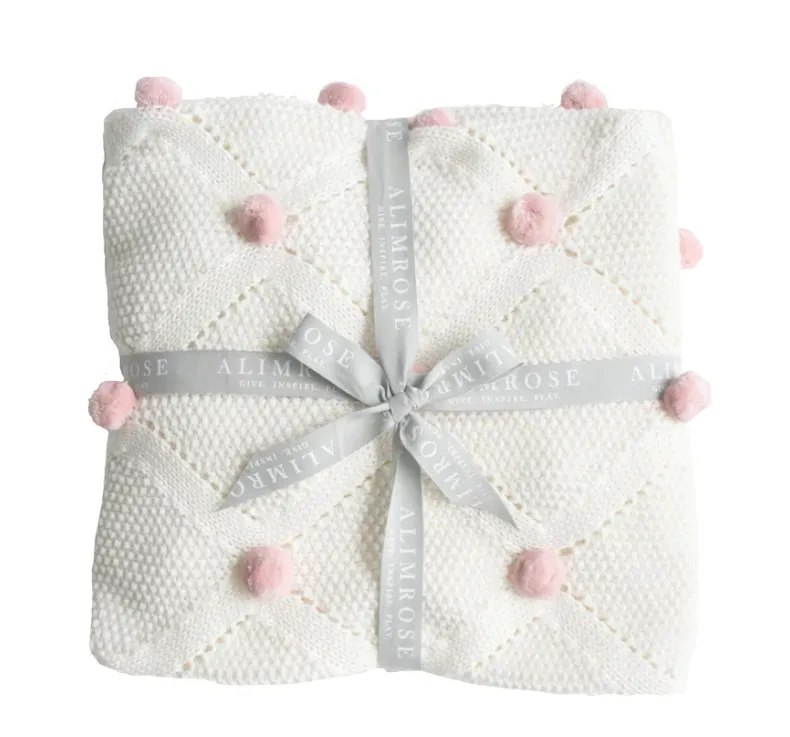 Alimrose Pom Pom Baby Blanket