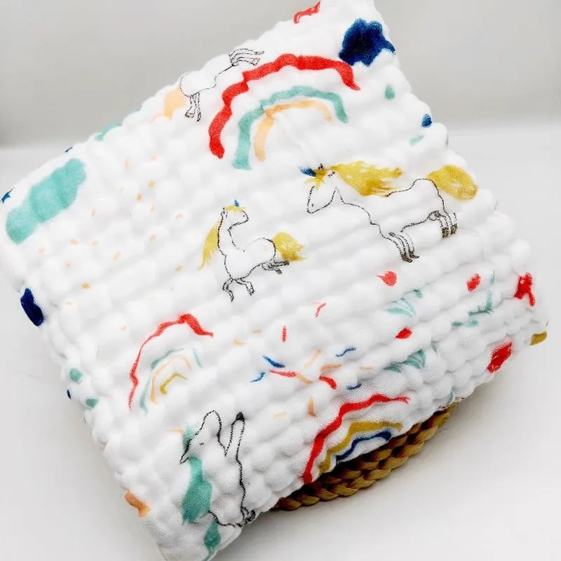 Baby 6 Layer Super Soft Muslin Swaddle Wrap Blankets