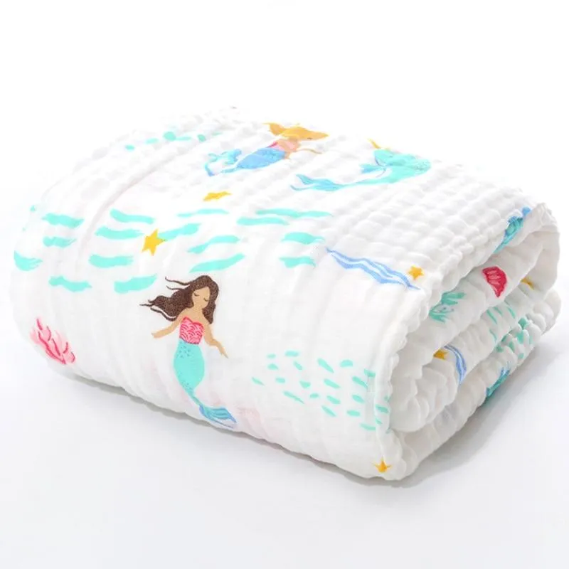 Baby 6 Layer Super Soft Muslin Swaddle Wrap Blankets