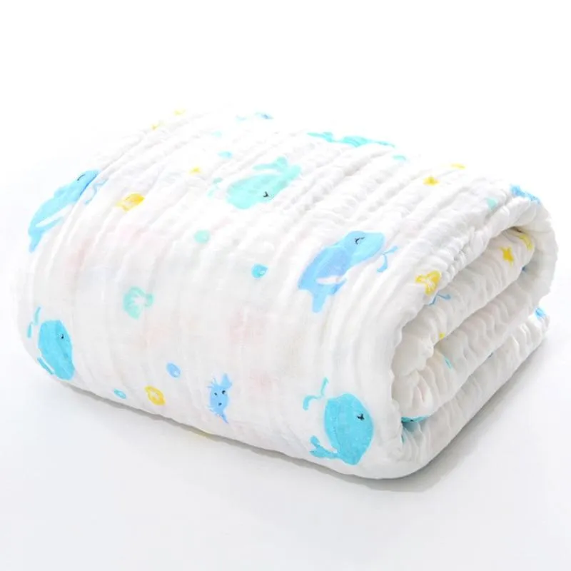 Baby 6 Layer Super Soft Muslin Swaddle Wrap Blankets