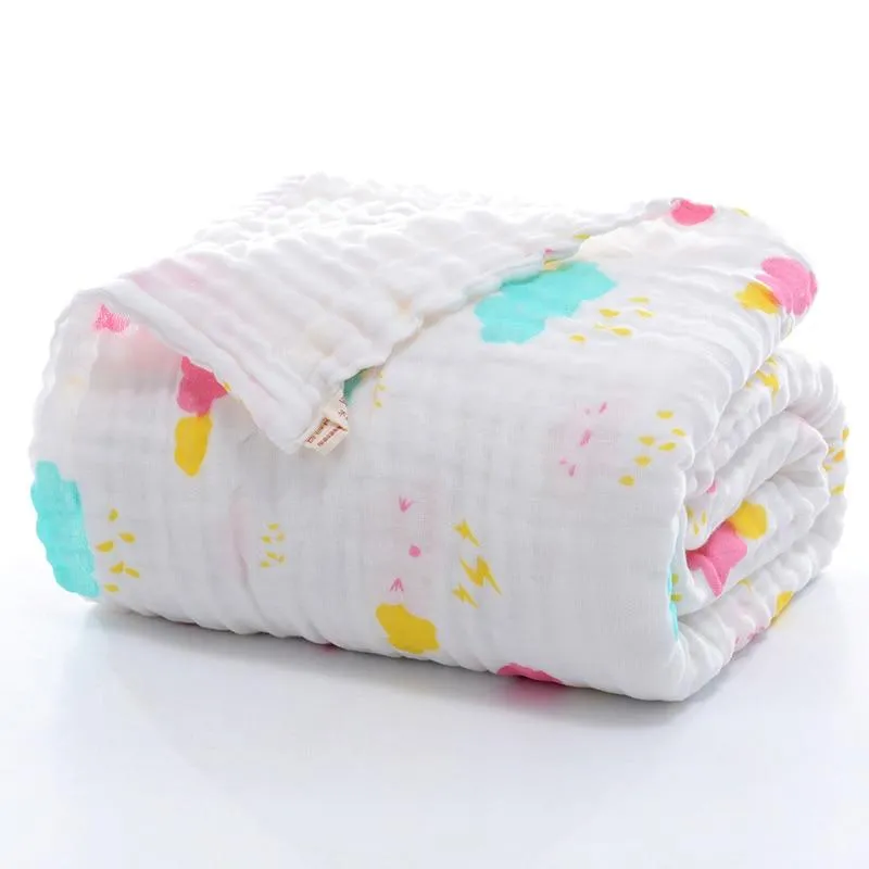 Baby 6 Layer Super Soft Muslin Swaddle Wrap Blankets