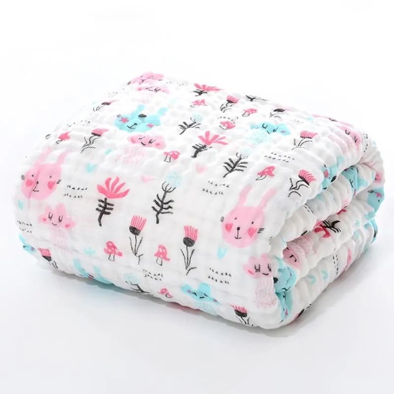 Baby 6 Layer Super Soft Muslin Swaddle Wrap Blankets