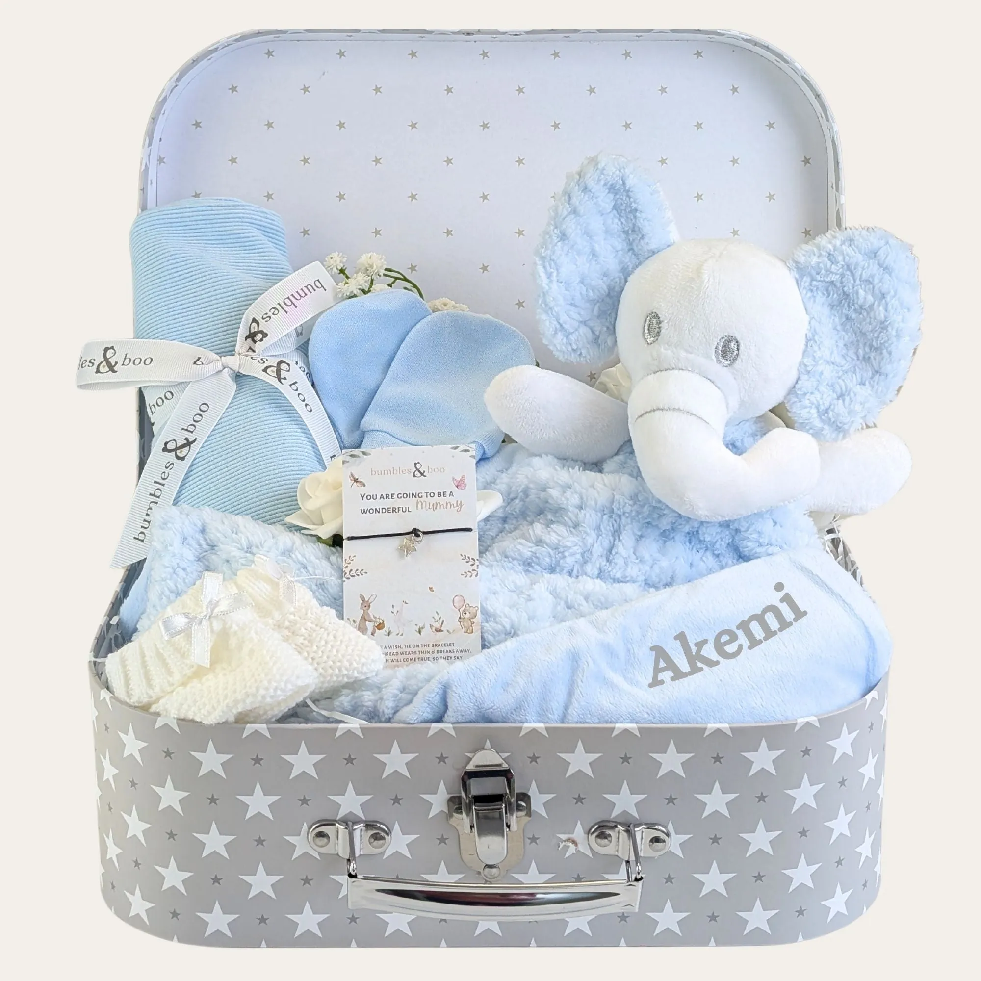 Baby Boy Gift Trunk Hamper, 'You'll Be A Wonderful Mummy'