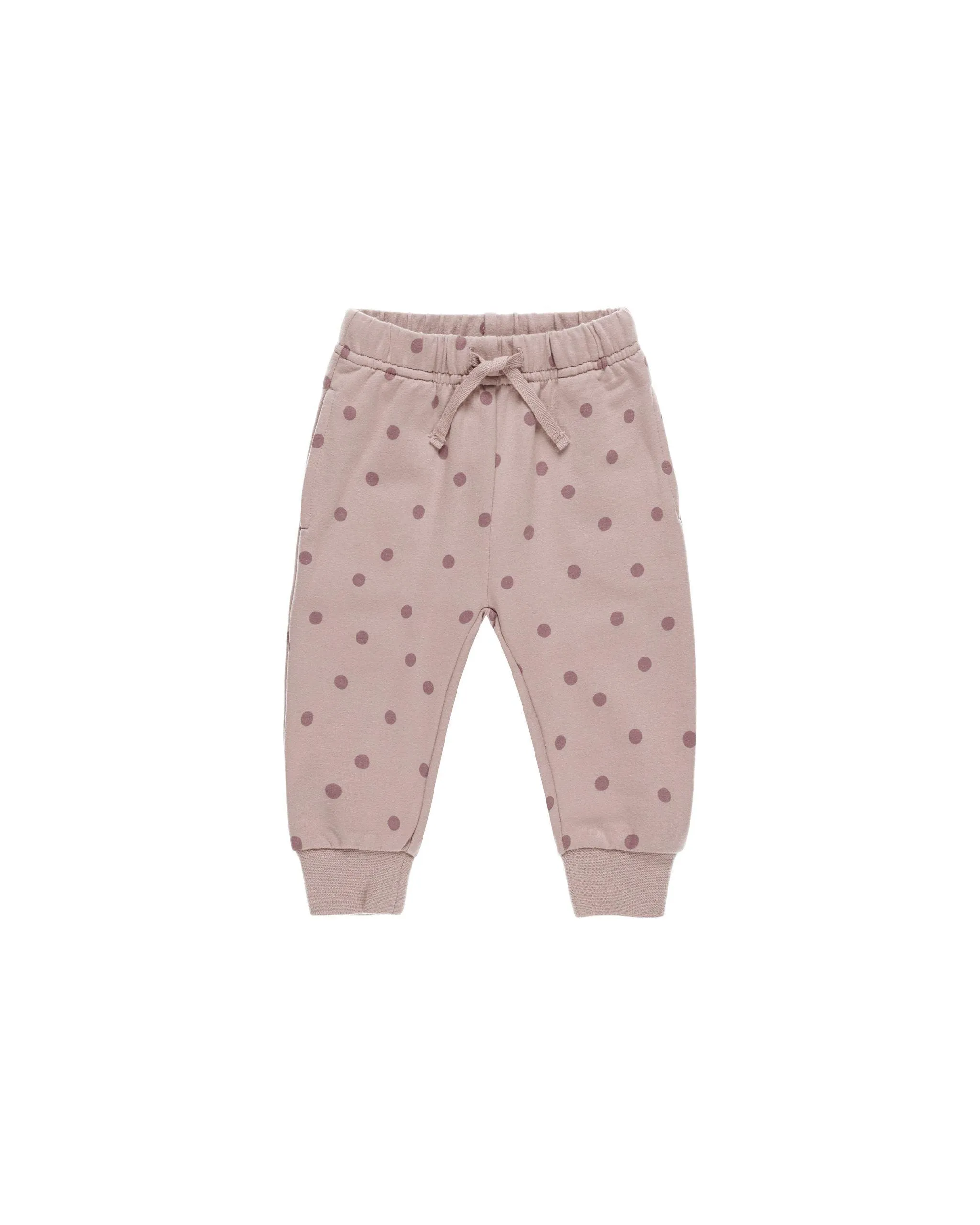 Baby Girls Sets | 2PCS: Ruffle Sweat Set- Polka Dots | Quincy Mae