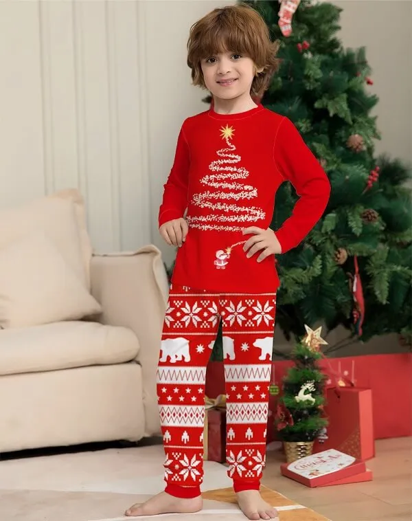 Baby Home for the Holidays Christmas Print Pajamas