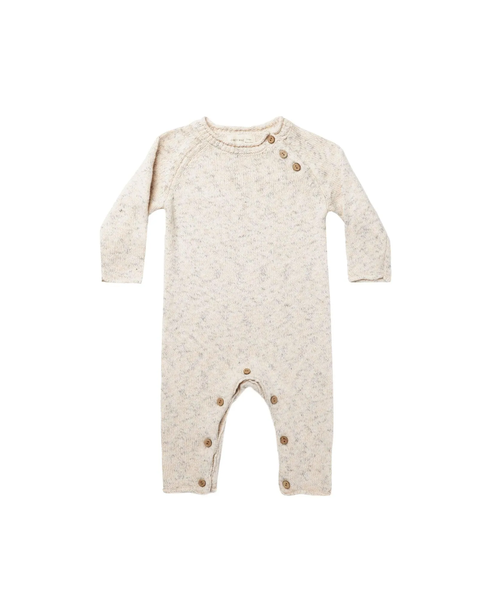 Baby Jumpsuit | Speckled Sweater Knit Jumpsuit | Quincy Mae