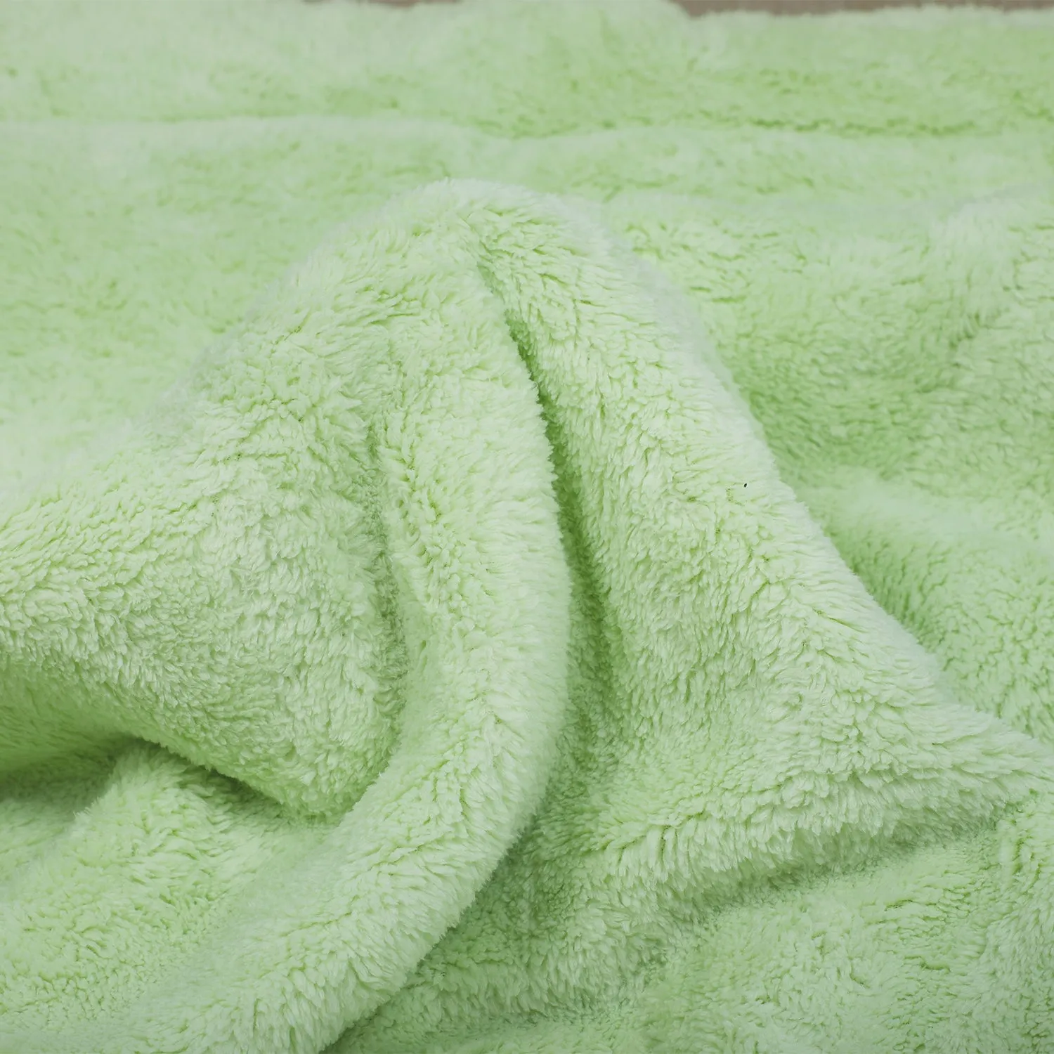 Baby Moo Nature's Playmates Soft Fur Blanket - Green