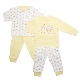 Baby Pyjamas - Pack Of 2 (Lemon)