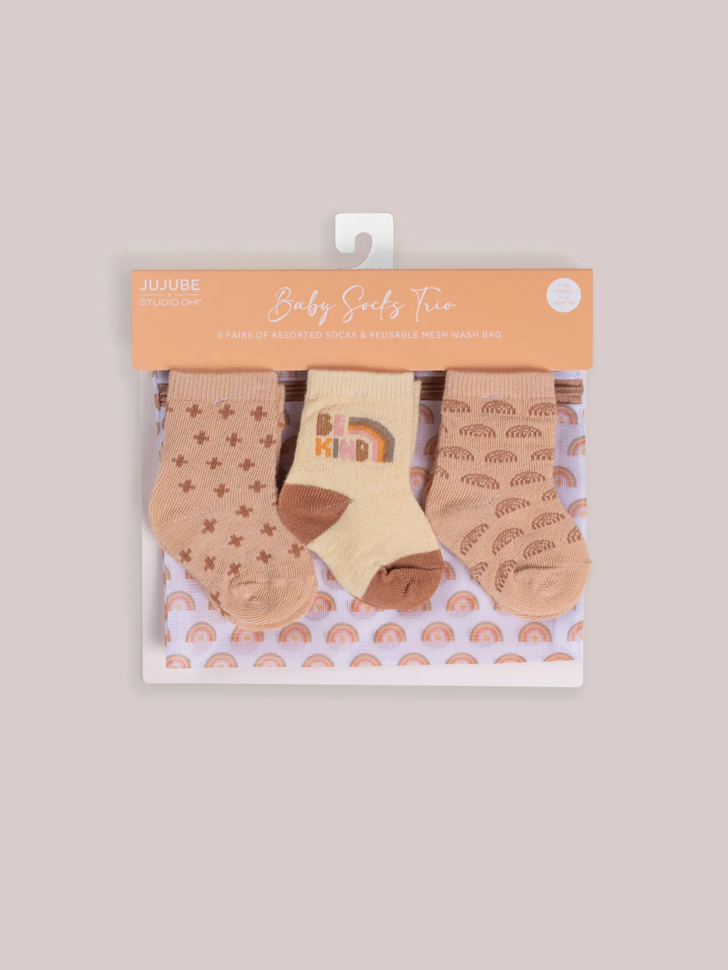 Baby Socks Trio - Be Kind Rainbows