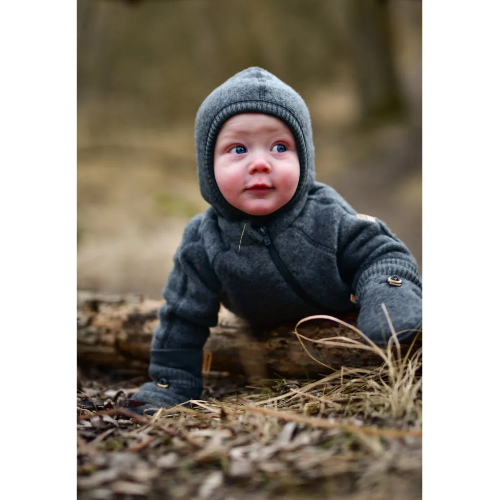 Baby Wool Jacket - Anthracite Melange