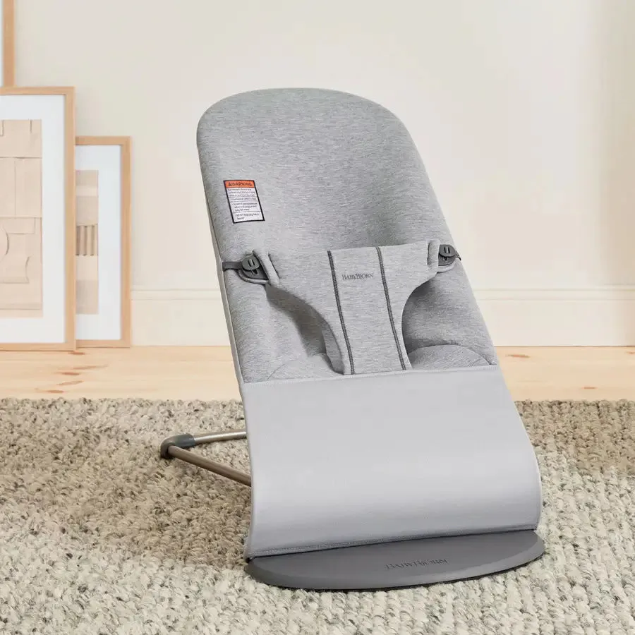 BabyBjorn Bouncer Bliss - 3D Jersey (Light Grey)