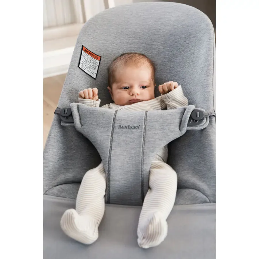 BabyBjorn Bouncer Bliss - 3D Jersey (Light Grey)