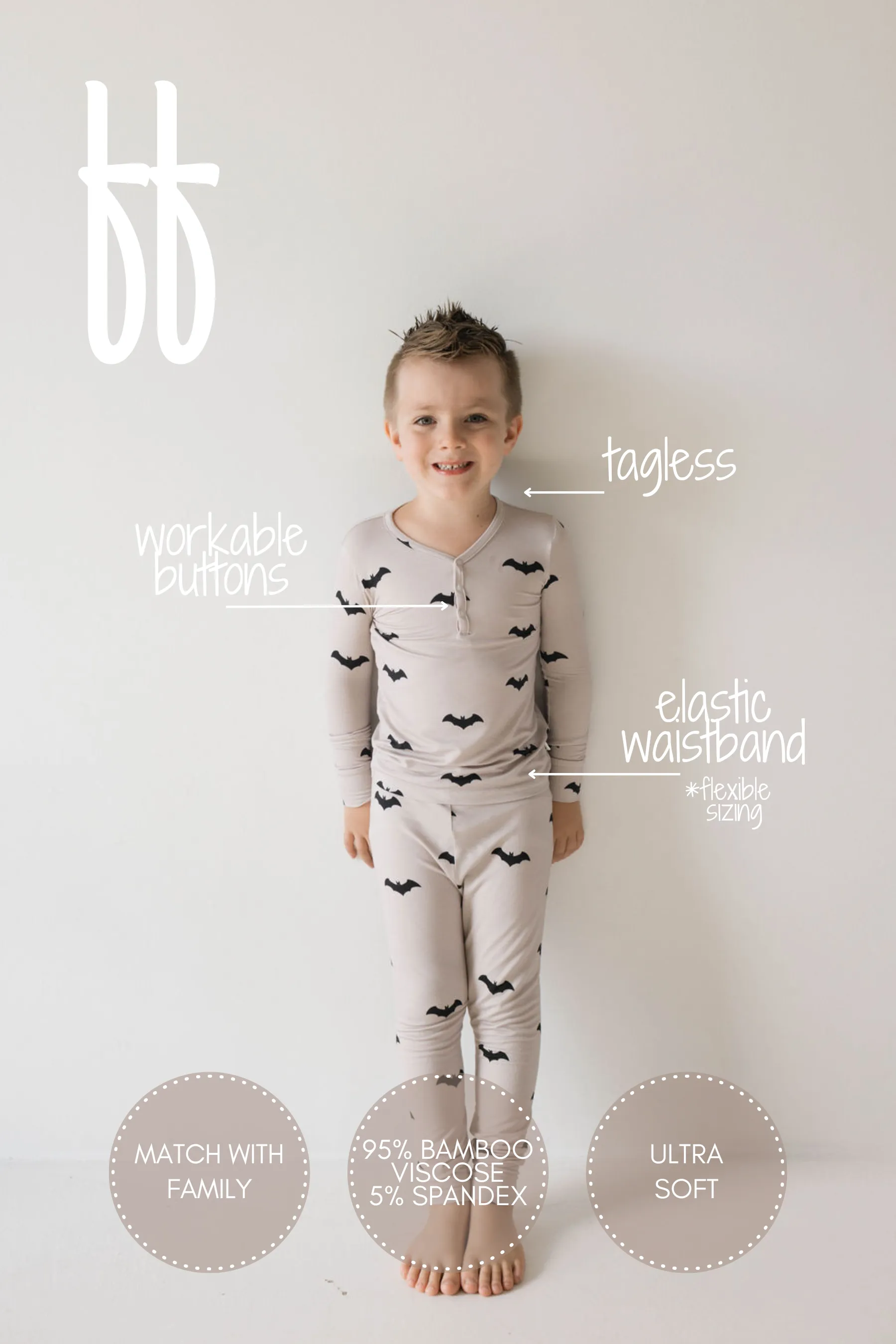 Bamboo Two Piece Pajamas | It's Bats!