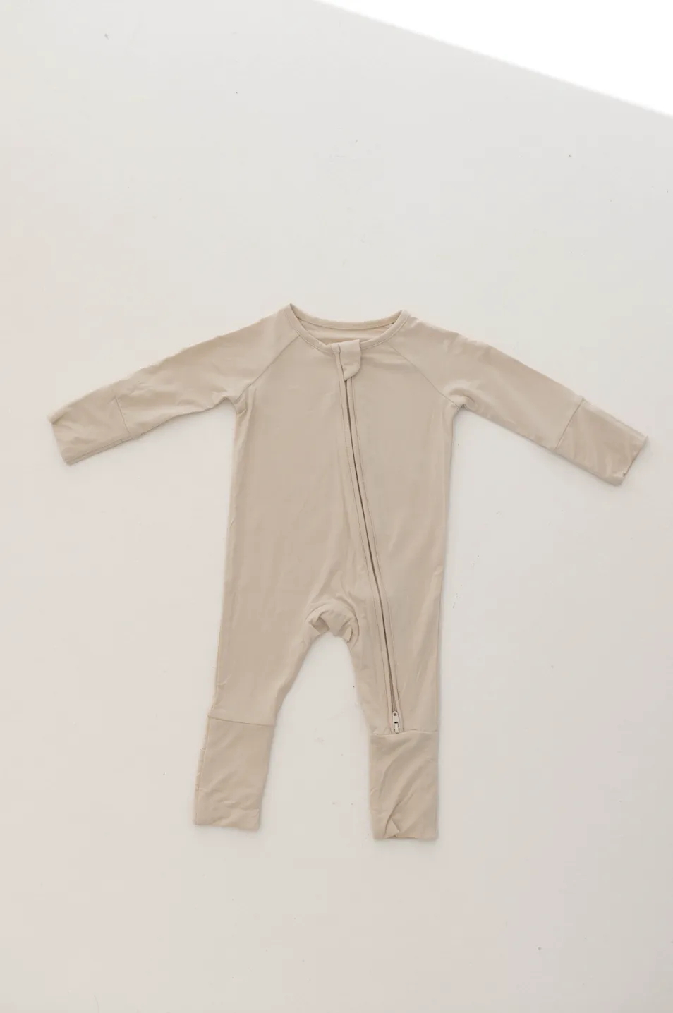 Bamboo Zip Pajamas | Camel