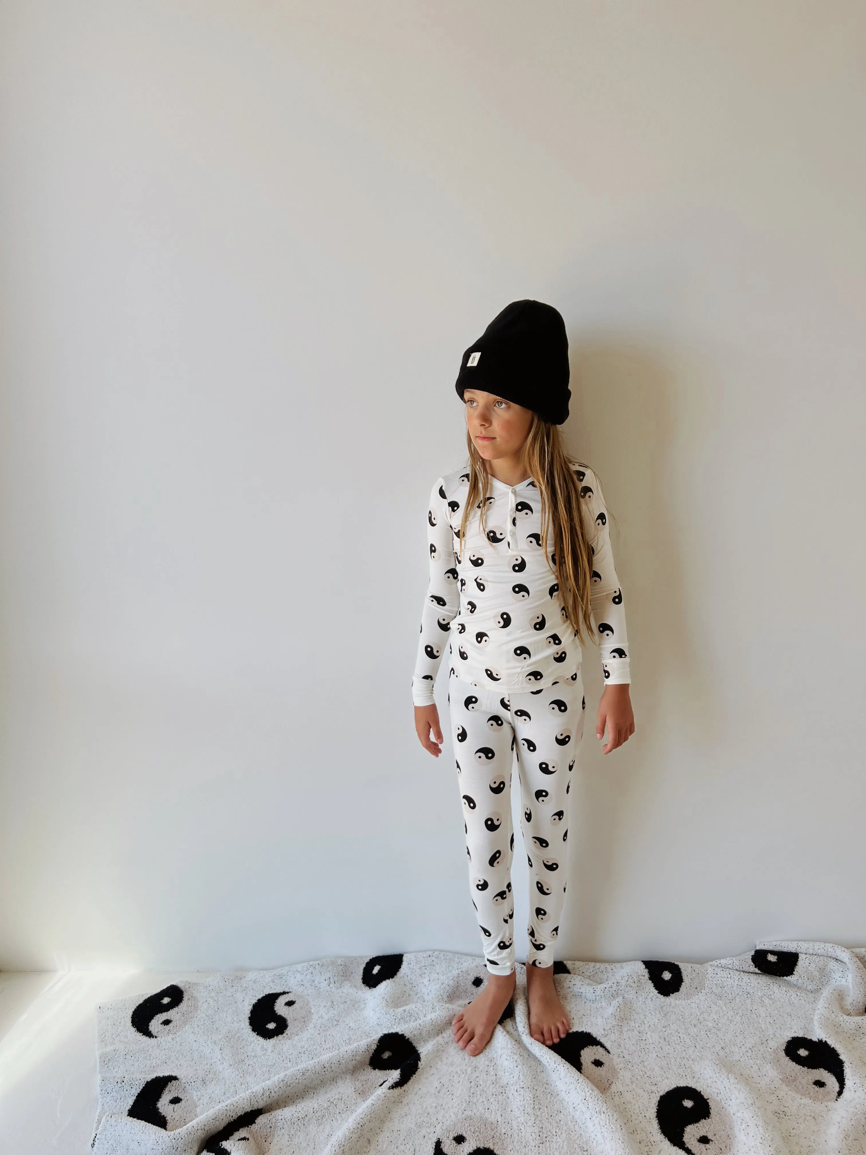 Black & White Yin Yang | Two Piece Bamboo Pajamas