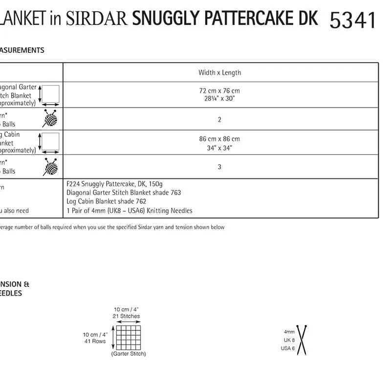 Blankets in Sirdar Snuggly Pattercake Dk