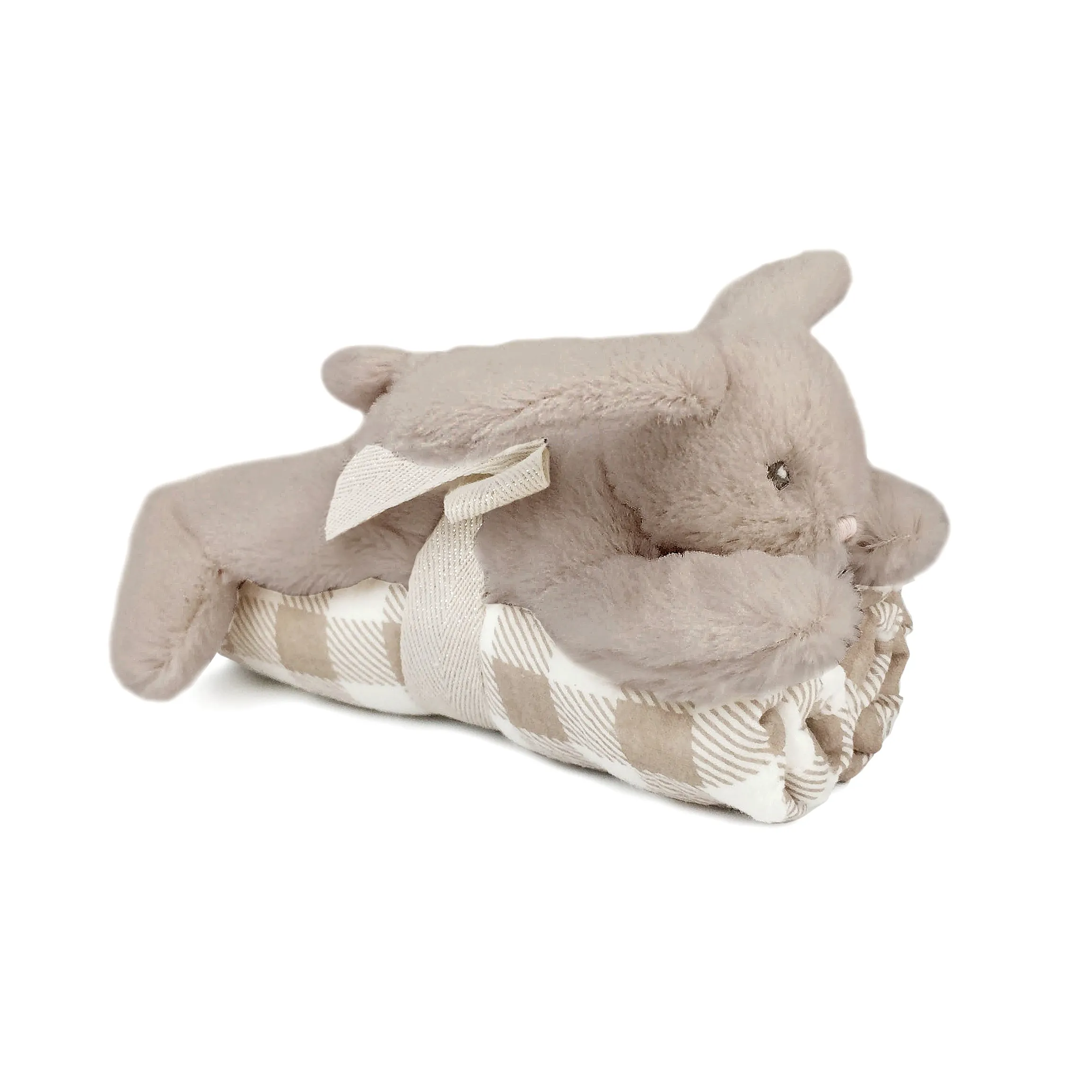 Blankie and Bunny / Taupe Gift Set