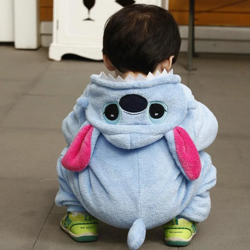 Blue Stitch Cute Baby Infant Toddler Animal Onesie Costume