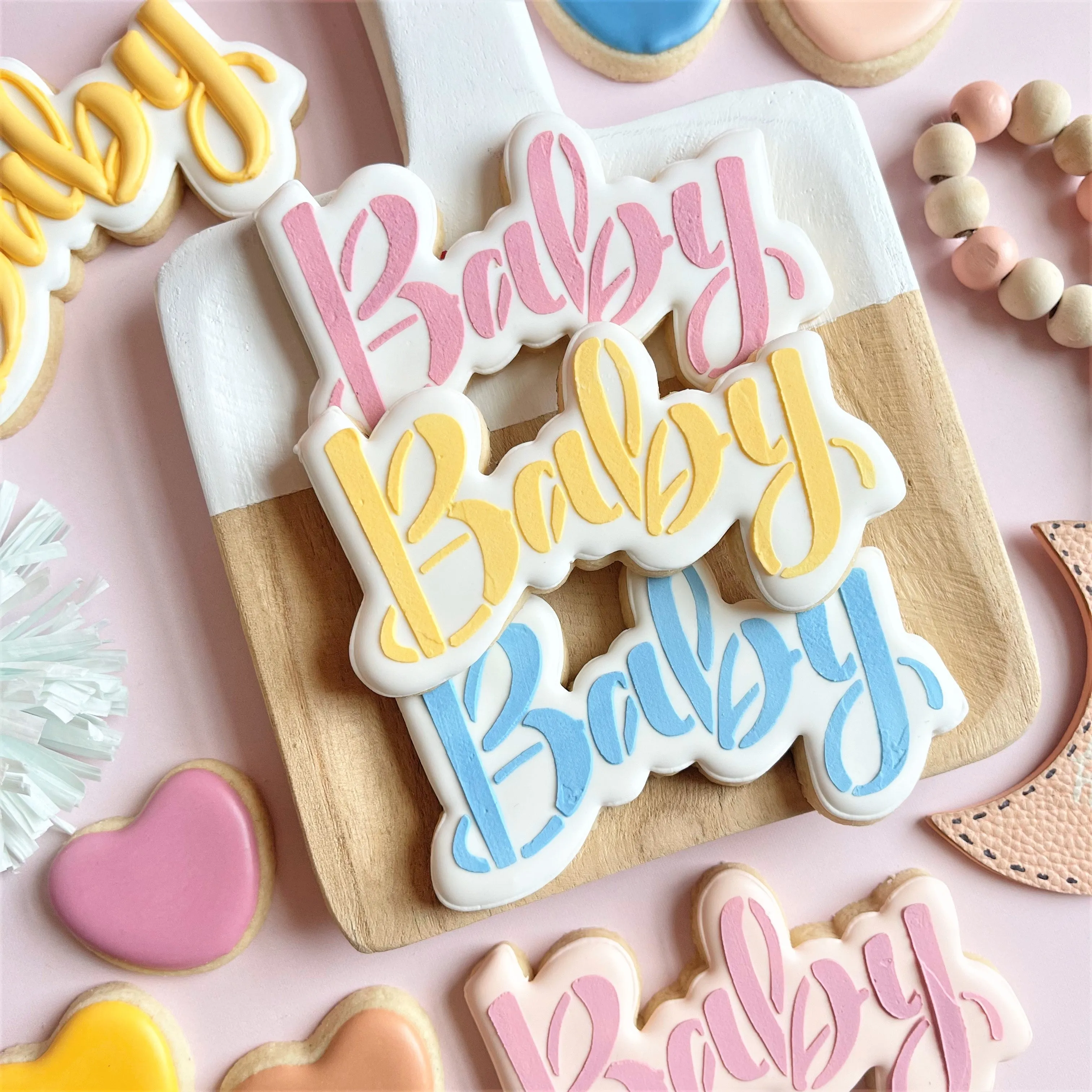 Boho Baby Cookie Decorating Kit