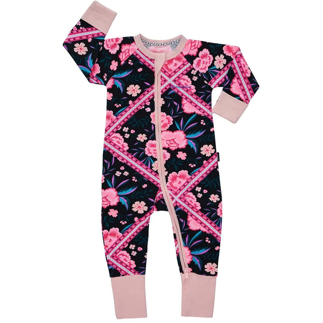 Bonds - Zip Wondersuit - TAPESTRY FLORAL (Fluro)