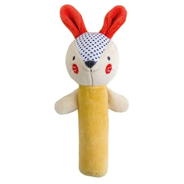 Bunny Organic Squeaker Rattle Yellow