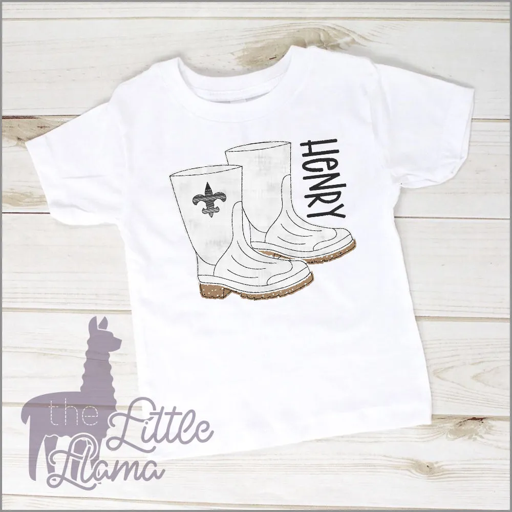 Cajun Shrimp Boots Appliqué | OPTIONS