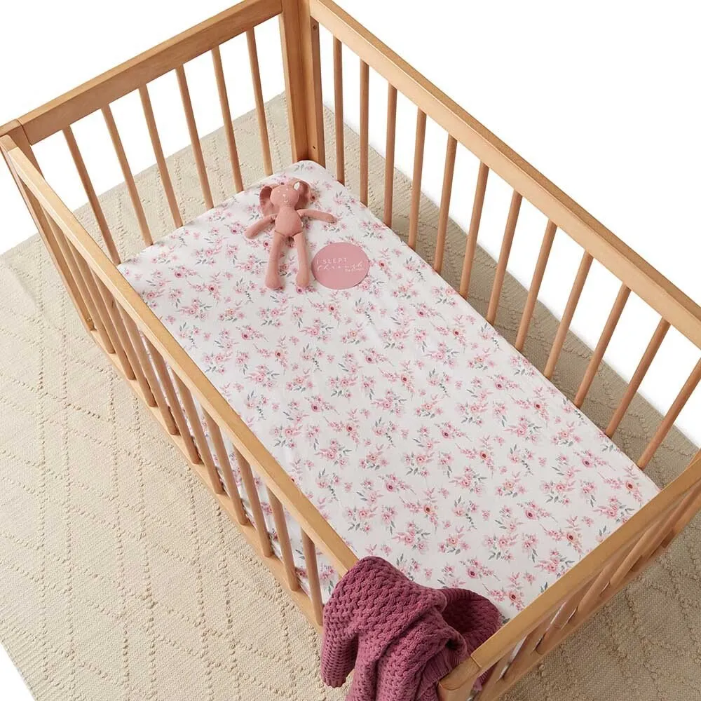 Camille Organic Fitted Cot Sheet