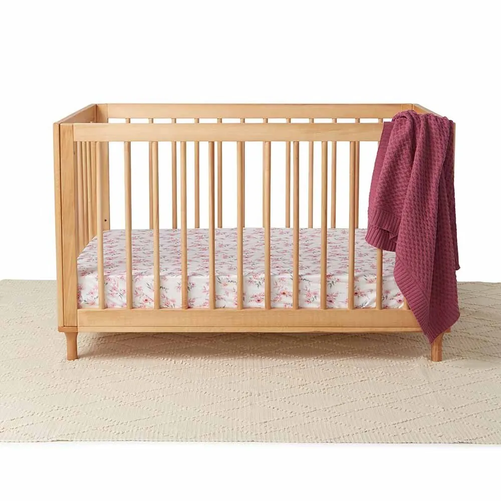 Camille Organic Fitted Cot Sheet