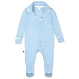 Classic Pajama Footie - French Blue