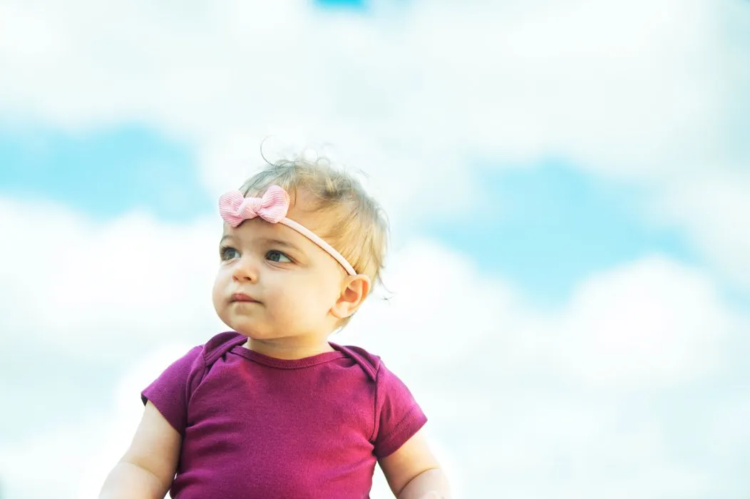 Corduroy Petal Bow Headband Baby