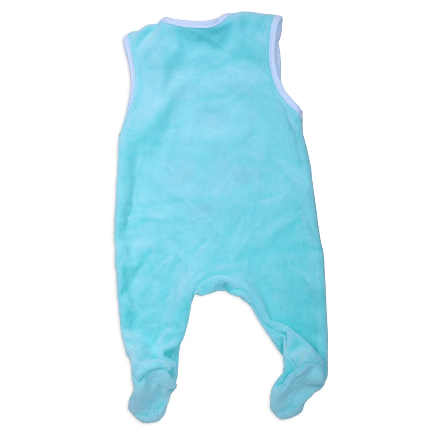 Cuddly Bear Infant 2 Piece Full Sleeves Tshirt And Romper Set - Turquoise