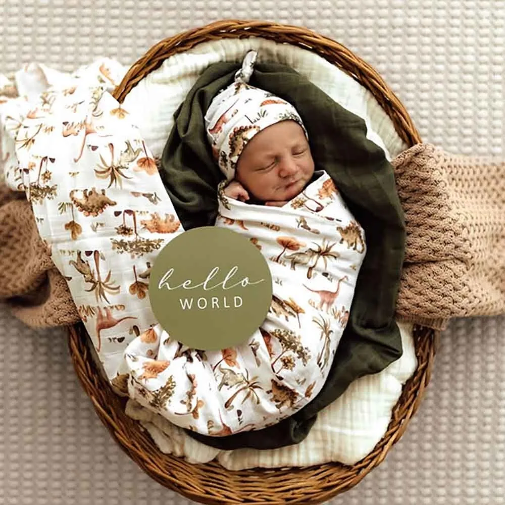 Dino Organic Muslin Wrap