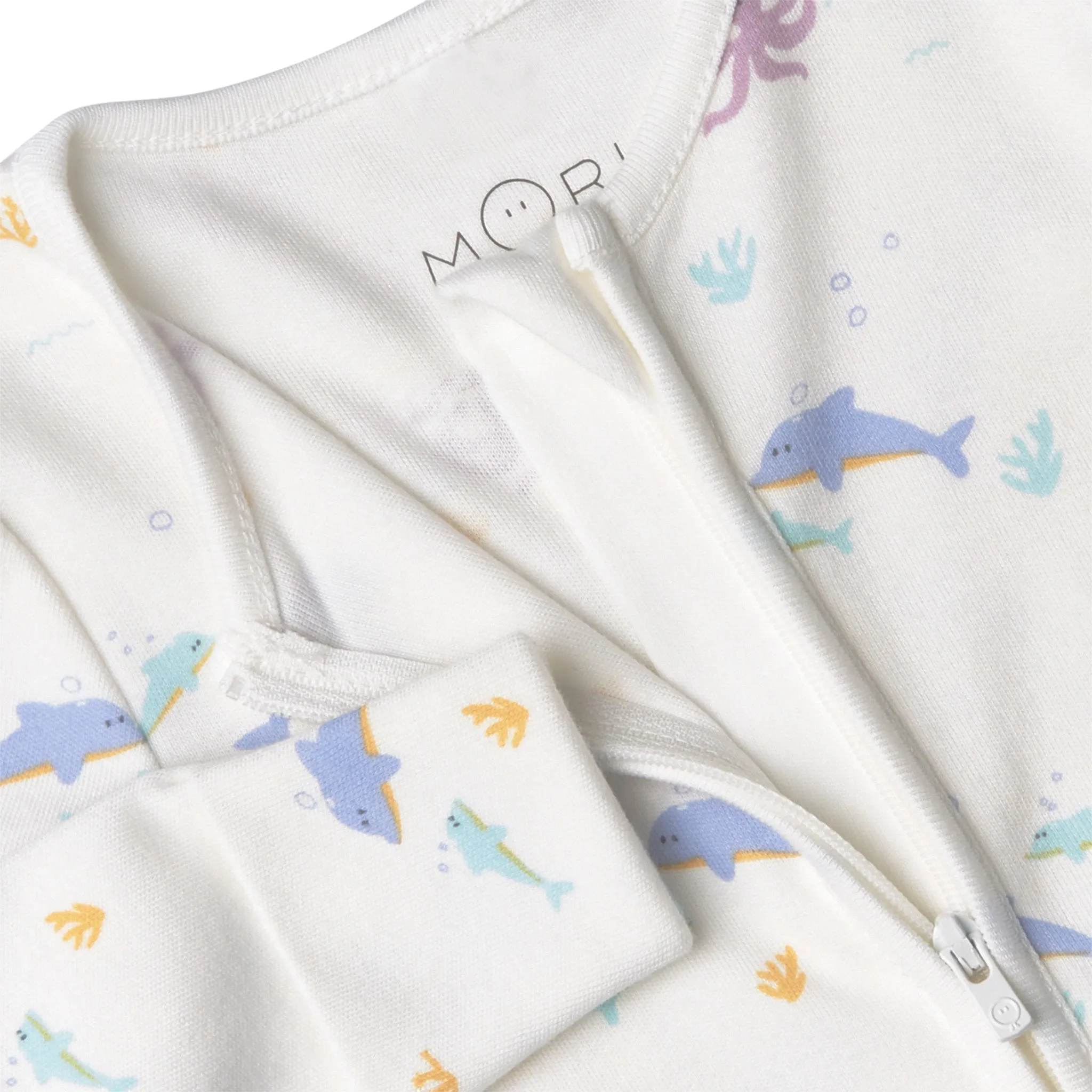 Dolphin Clever Zip Baby Pajamas