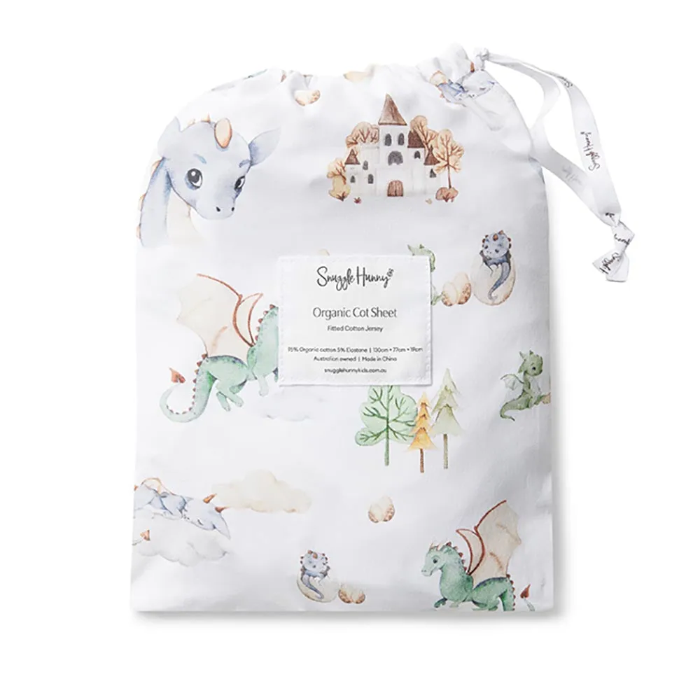 Dragon Organic Fitted Cot Sheet