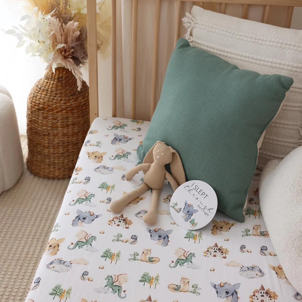 Dragon Organic Fitted Cot Sheet