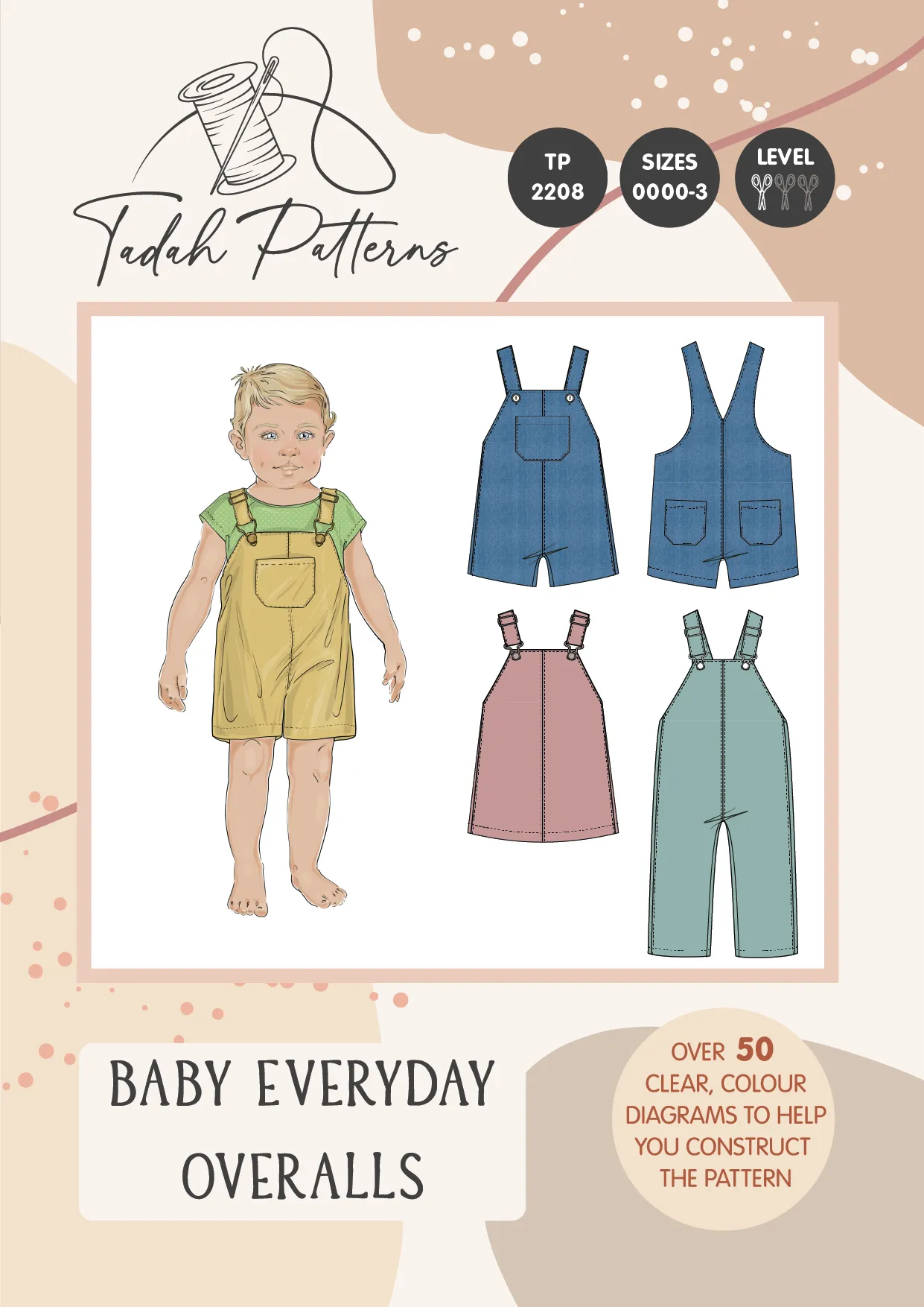 Everyday Overalls Baby   Kids   Teens BUNDLE