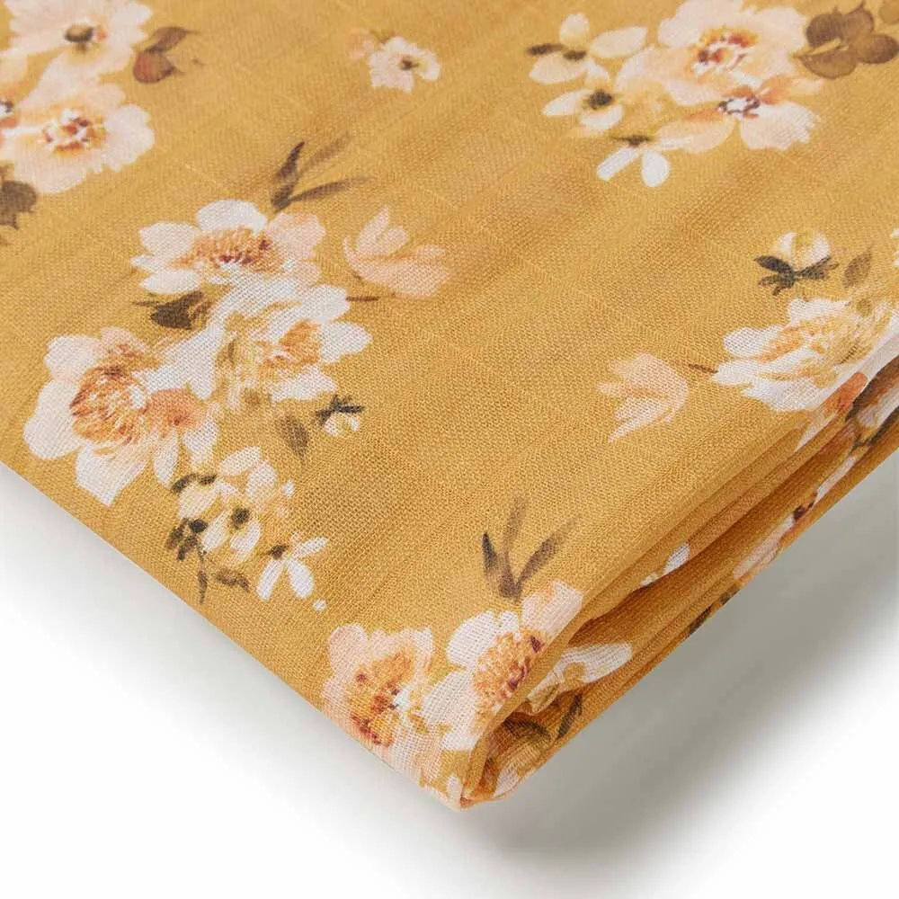 Golden Flower Organic Muslin Wrap