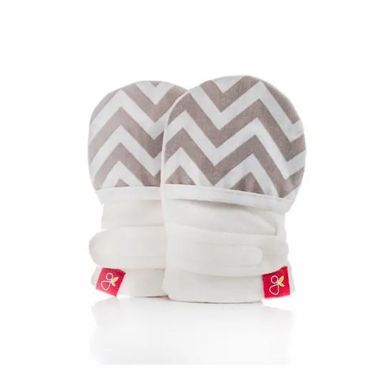 Goumikids Baby Mittens (Chevron   Sketch Pink)