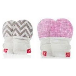 Goumikids Baby Mittens (Chevron   Sketch Pink)