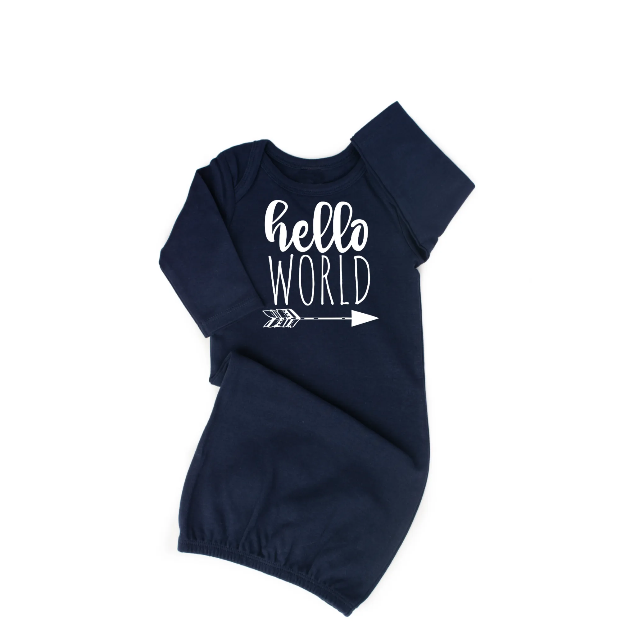 Gown Hello World Navy