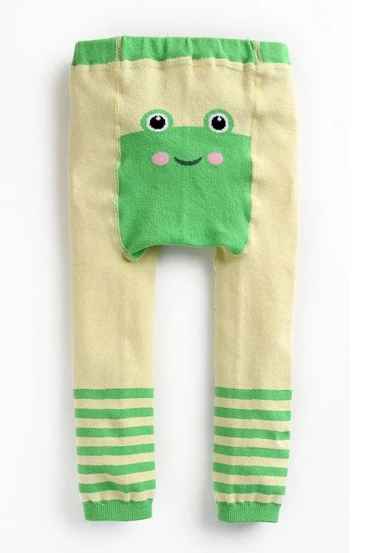 Green Frog Baby Leggings