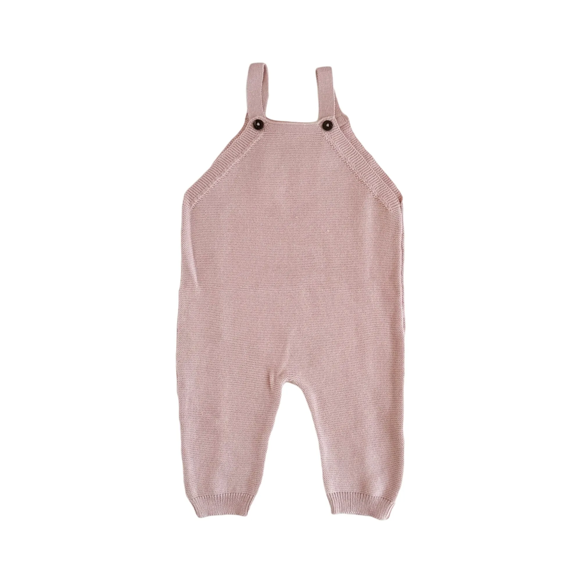 Heirloom Organic Cotton Knit Overall, Blush