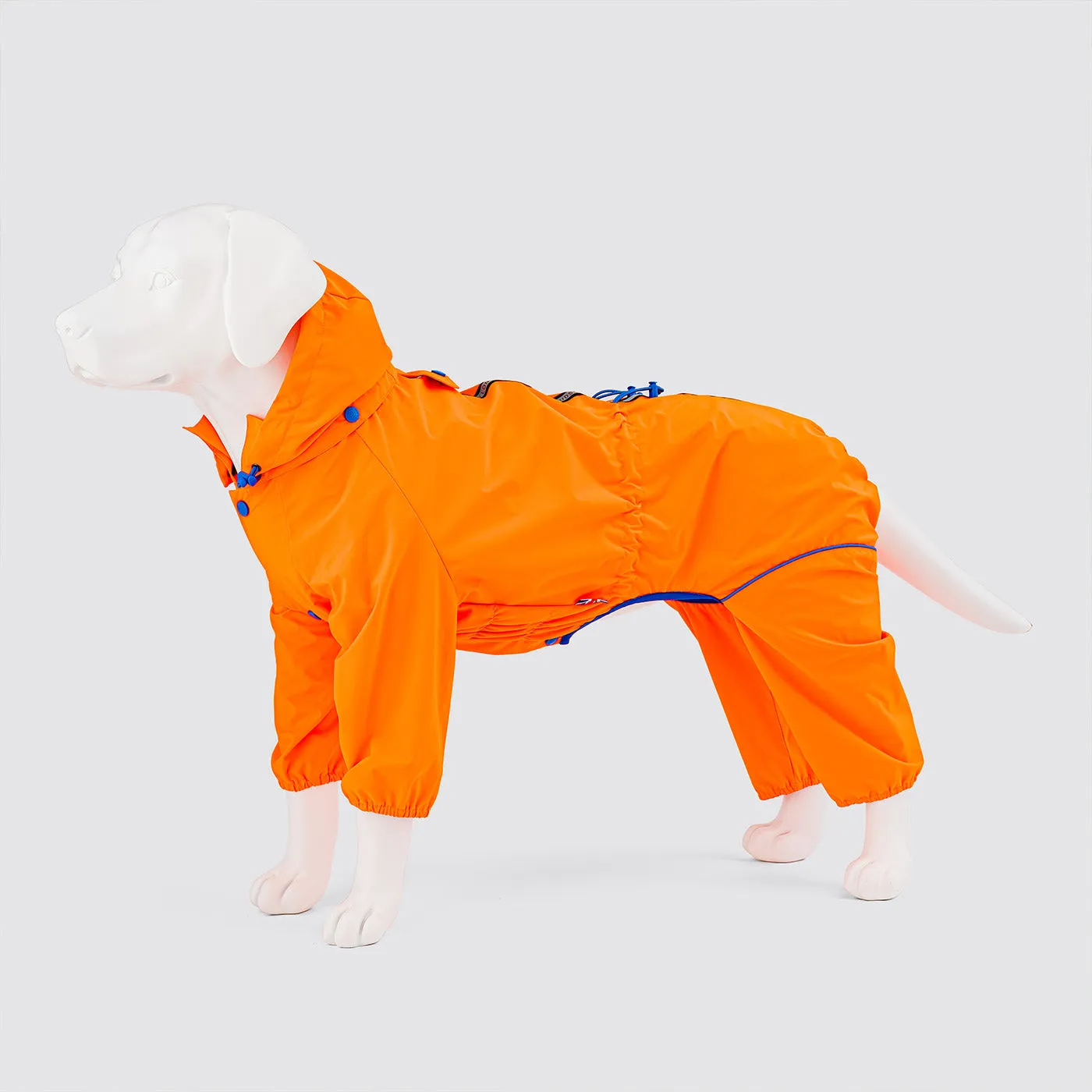 Hugo & Hudson Orange Reflective Hooded Dog Overalls