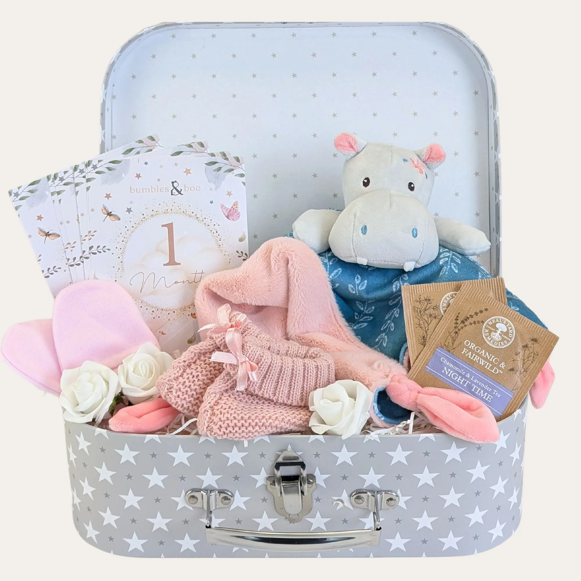 Hungry Little Hippo Baby Girl Keepsake Gift Trunk