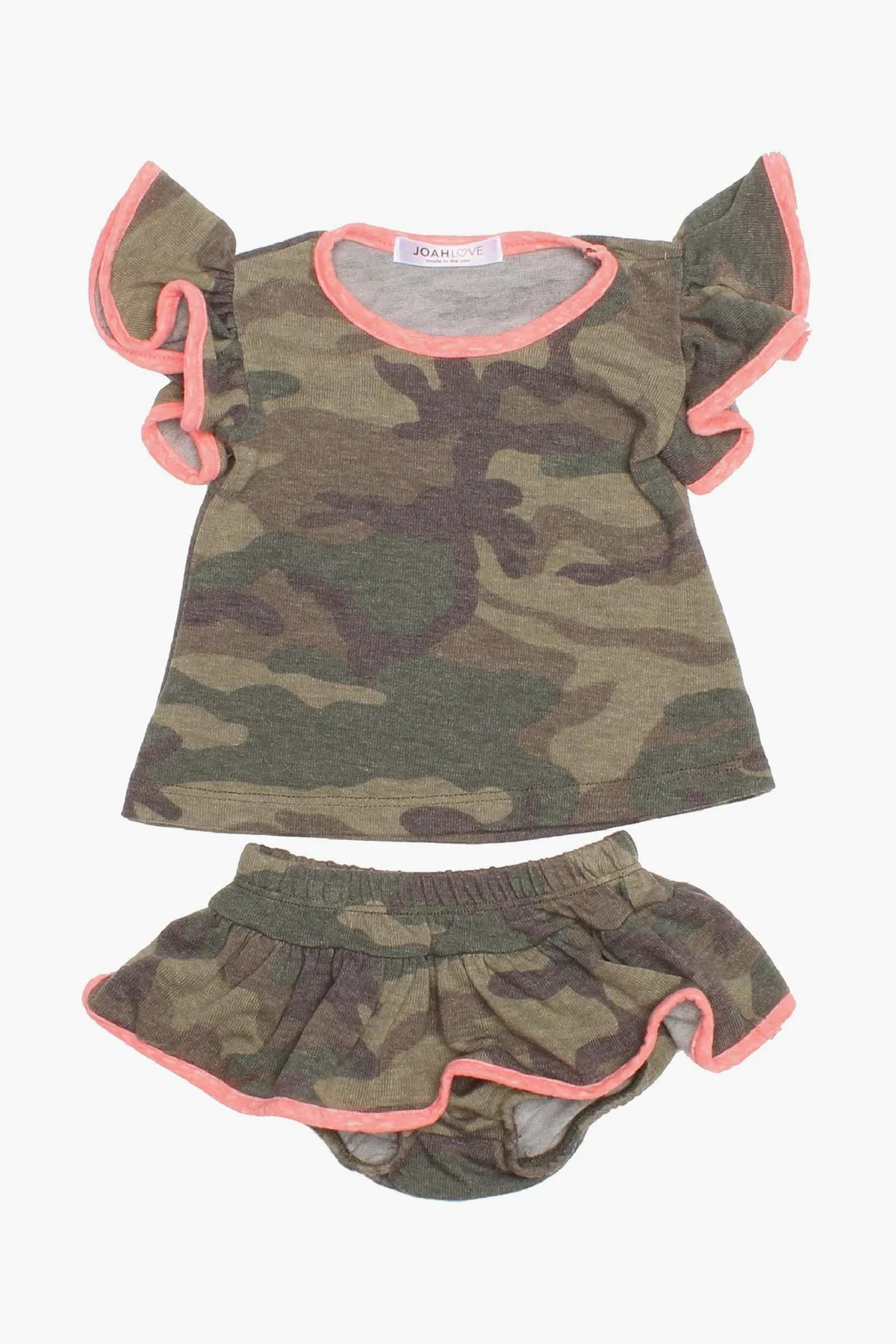 Joah Love Ellen Camo Baby Girls Set - Olive