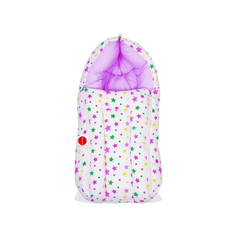 Joy Baby Sleeping Bag Cum Carrying Bag (Purple)