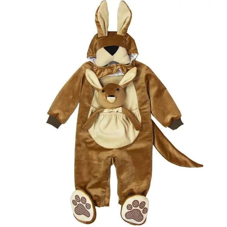 Kangaroo Kigurumi Baby Infant Toddler onesies Costumes